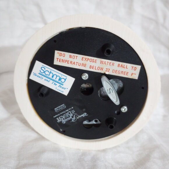 Vintage Schmid Disney's Beauty & the Beast Spinning Musical Snow Globe - Picture 4 of 9